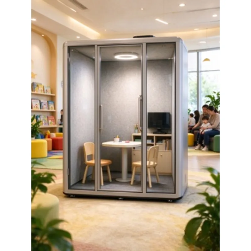 Soundproof Booth Prefabricated Modular Office Pod for Office Space Airports Educational Institutions Shared Office Pod