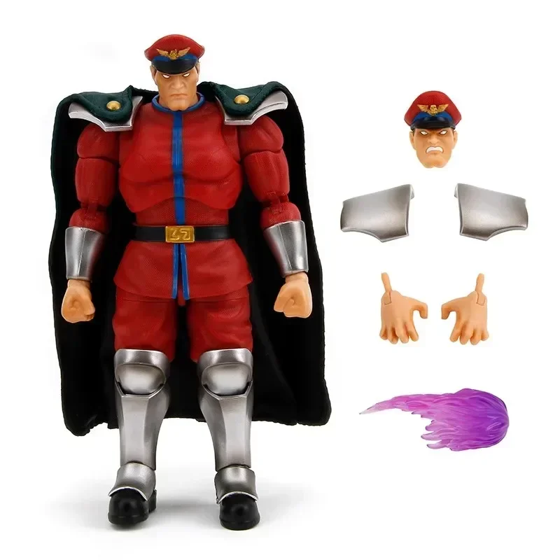 Street Fighter Figures The Final Challengers M.Bison Action Figure Red Blue Collection Statue Model Birthday 6 Inch Toy Gifts