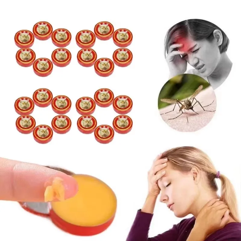 5-30PCS Tiger Essential Tigre Balm Plaster Tiger Essential Oils Mosquito Elimination Headache Cold Dizziness Solid Air