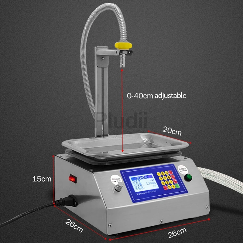 Automatic Dispensing Filling Machine Flow Weighing Honey Sesame Sauce Edible Oil Glue Viscous 0.02-10KG Liquid Filling Machine