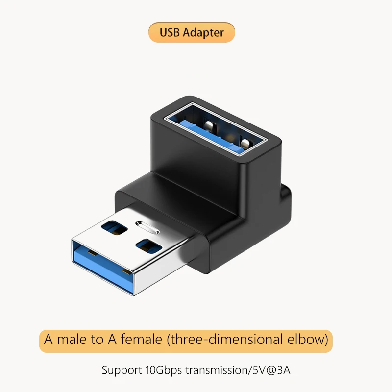 NNBILI 5A Typ-C OTG Adapter 240W Schnelllade-Datenkonverter USB4.0 40Gbps Unterstützung 8K 60Hz USB C 90/180 Grad Winkeladapter