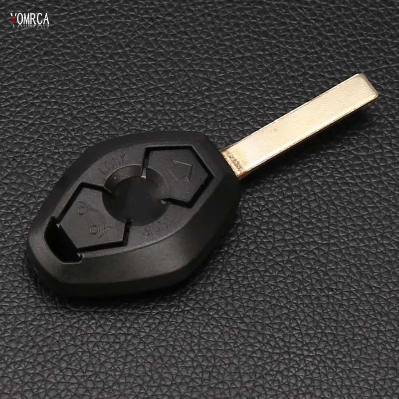 Genuine Leather Car Key Case Cover Shell for BMW X3 X5 Z3 Z4 3 5 7 Series E38 E39 E46 E83 M5 325i Wallet Bag 2 Button