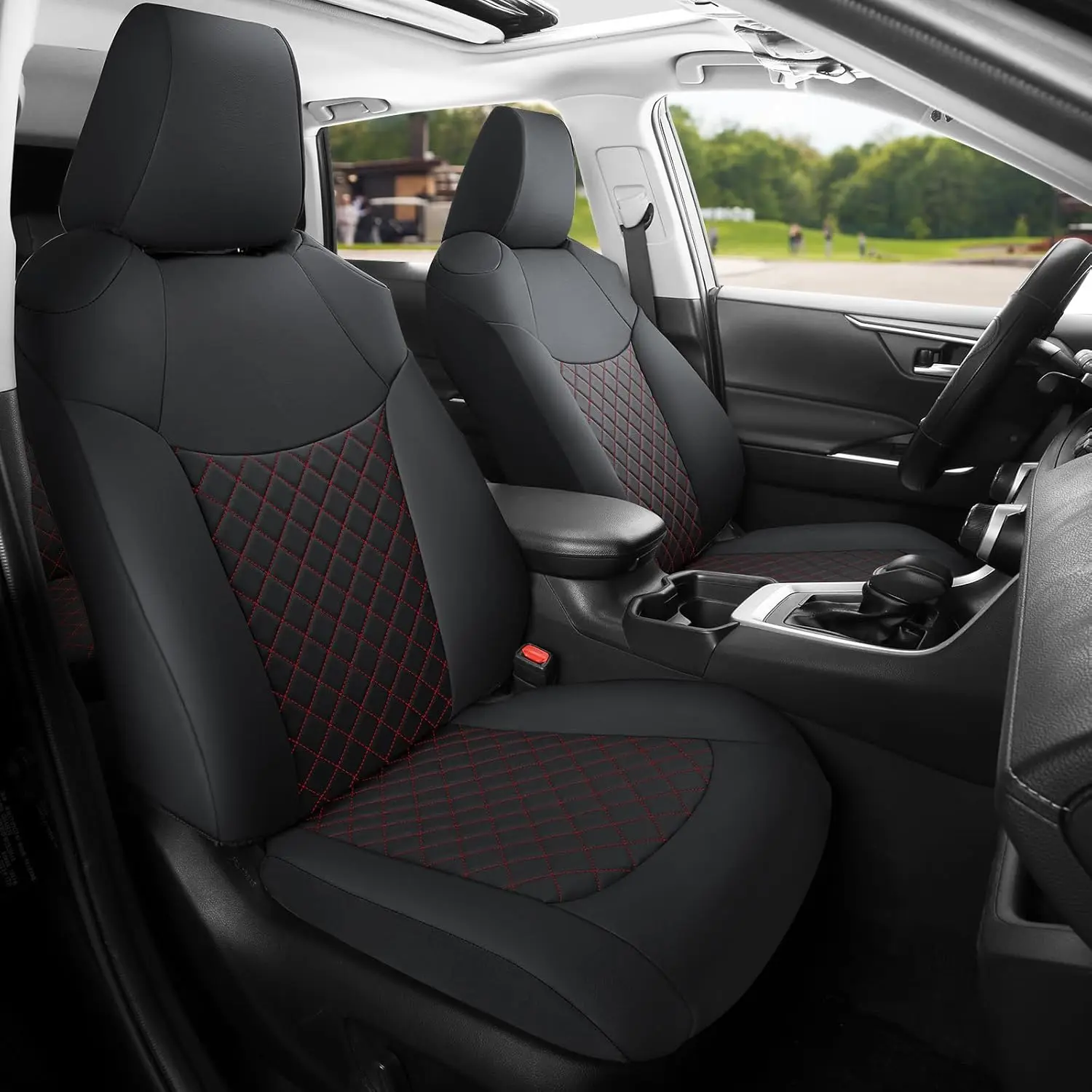 

Custom Fit 2 Pack Front Car Seat Covers Fit for Toyota Corolla 2020 2021 2022 2023 2024 L LE, Luxury Stitch Seat Covers for car,