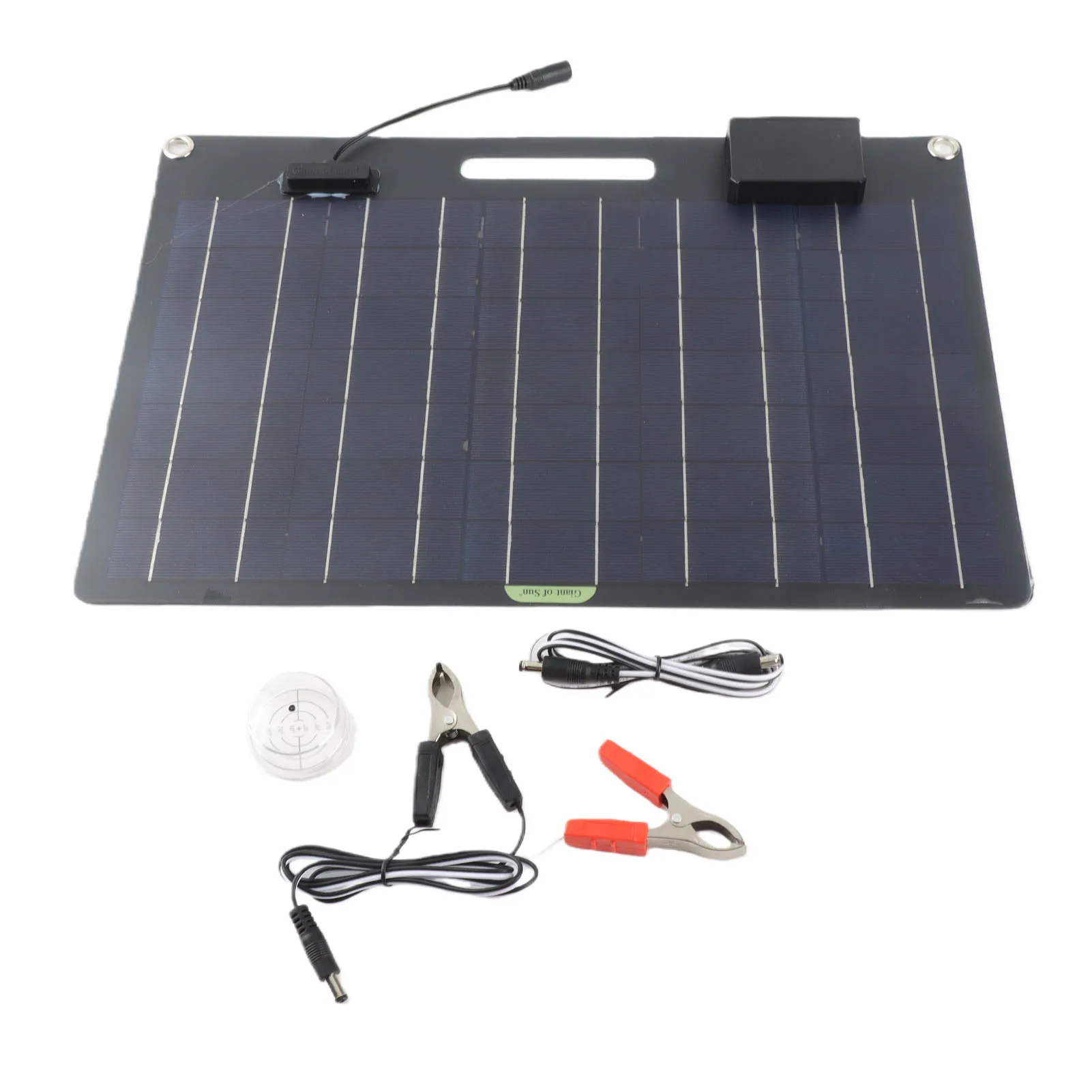 100W Portable Solar Panel 2 USB Outputs 12V24V Fast Charge High Efficiency Solar Panel Charger for Power Bank Phone Laptop RV
