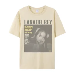 Summer Men‘s Women Cotton T-Shirt New Lana Del Rey Ldr Sailing Tan Print Tops Tees Male Fashion Clothing Harajuku Streetwear