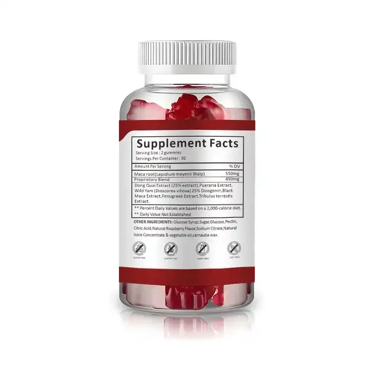 1 bottle maca capsules+soft candy energy balance sexy body