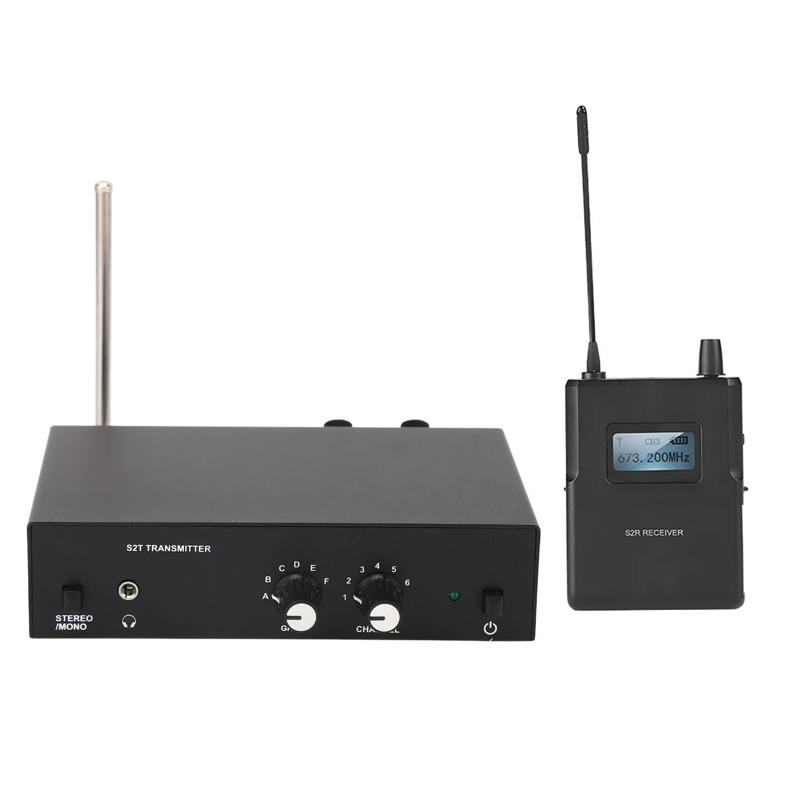 For ANLEON  UHF Stereo Wireless Monitor System  System 670‑680MHZ 100‑240V  Monitor Wireless Monitor System