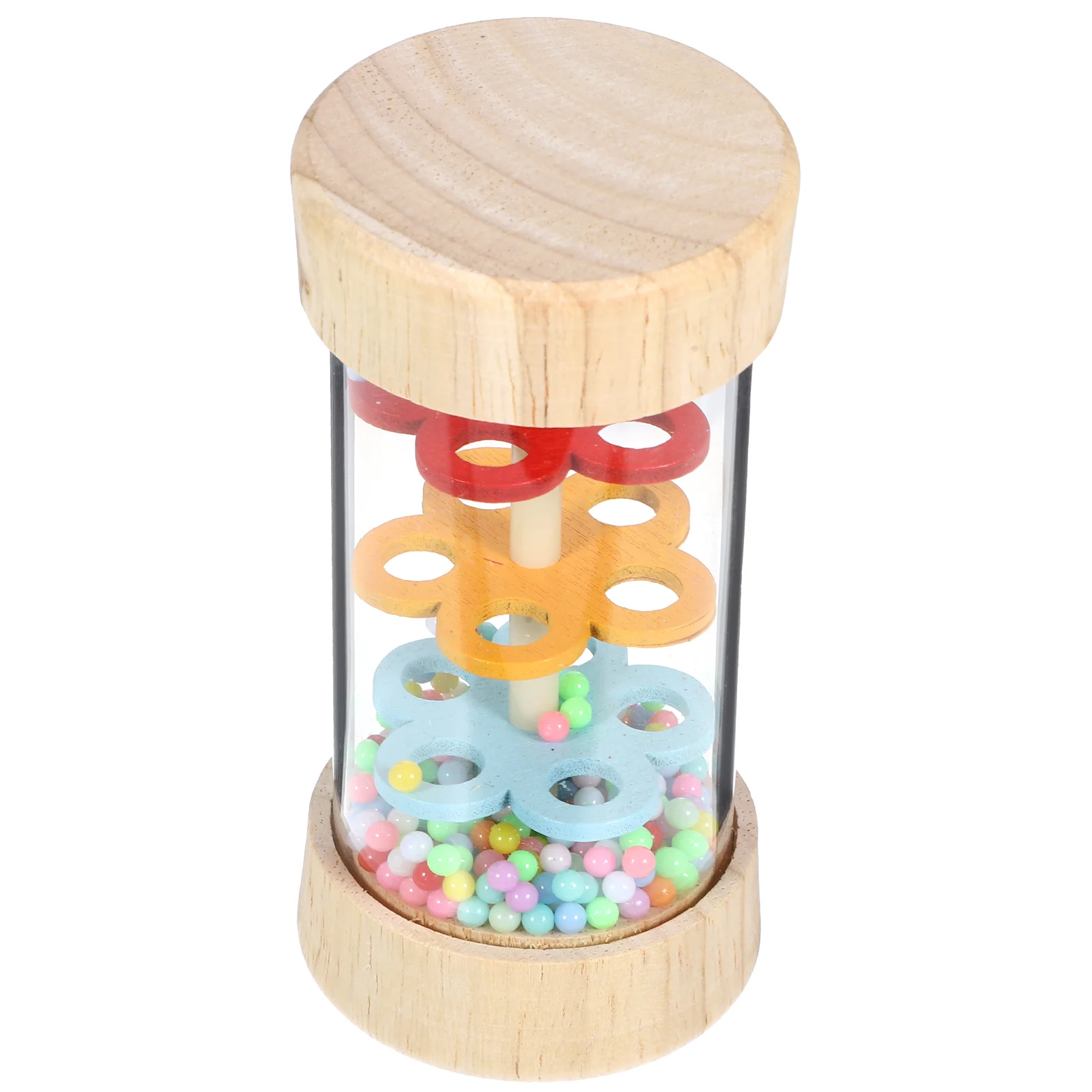 Wooden Rain Boom Sound Maker Shaker Stick Toy Recognition Rainbow Sounder Rainmaker Instrument Children Cognitive Rainstick