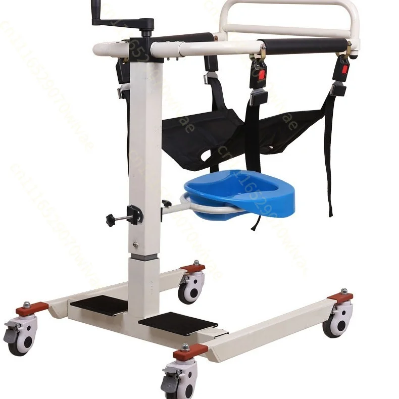 Cross-border elderly assisted displacement machine gets up, gets up, docks wheelchairs, gets on and off the car