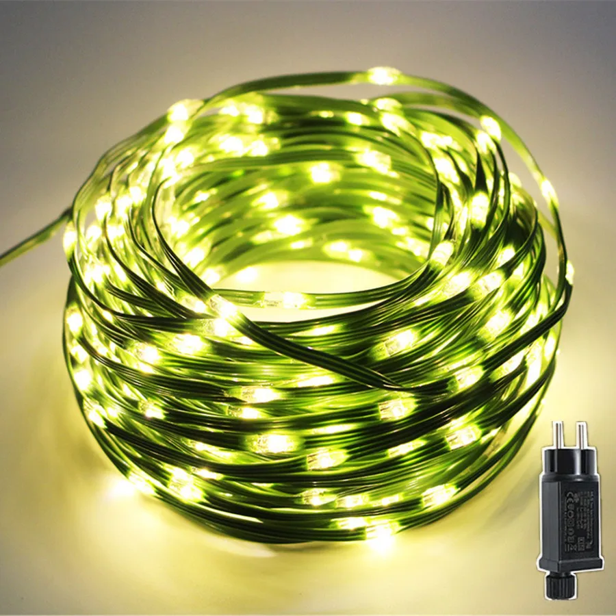 2024 New Year Decoration String Lights Outdoor 800LED Fairy Garden Lights Waterproof 8 Modes Christmas Garland for Party Wedding