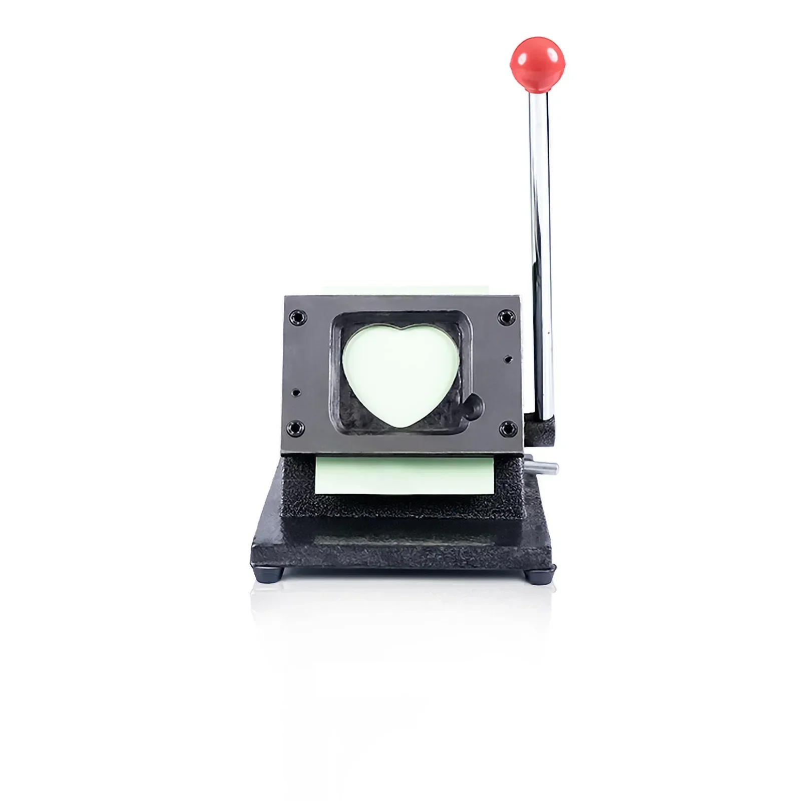 Heart-Shaped Button Maker Machine Interchangeable Molds Badge Button Press Machine with 100 Sets Maker Supplies & Circle Cutter - Image 3
