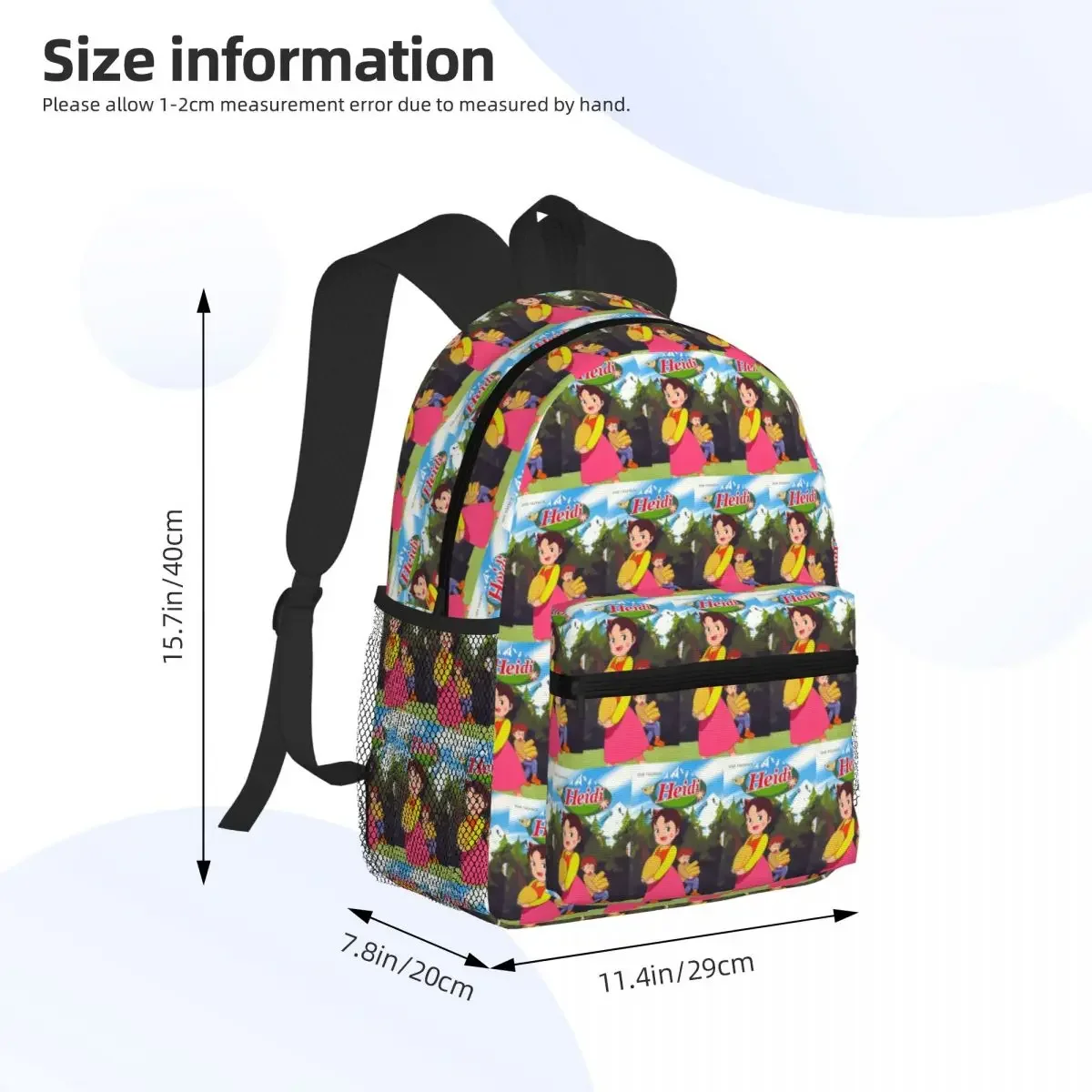 Heidi Student Backpack School Bag Hiking Travel Daypack for Boys Girls Fashion Bookbag Shoulder Bags