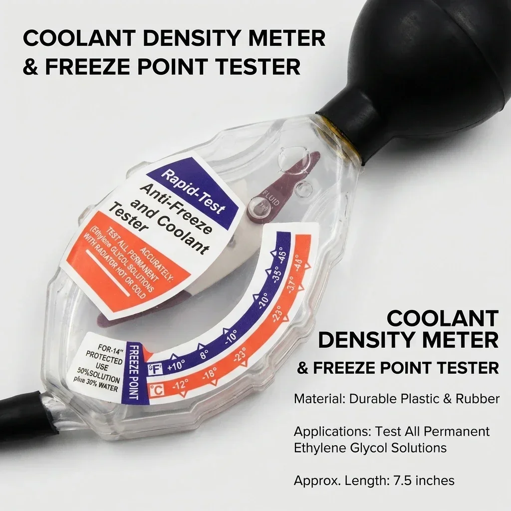 Dial Type Battery Antifreeze Tester Portable Rapid-test Tester Antifreeze High Coolant Precision Densitometer