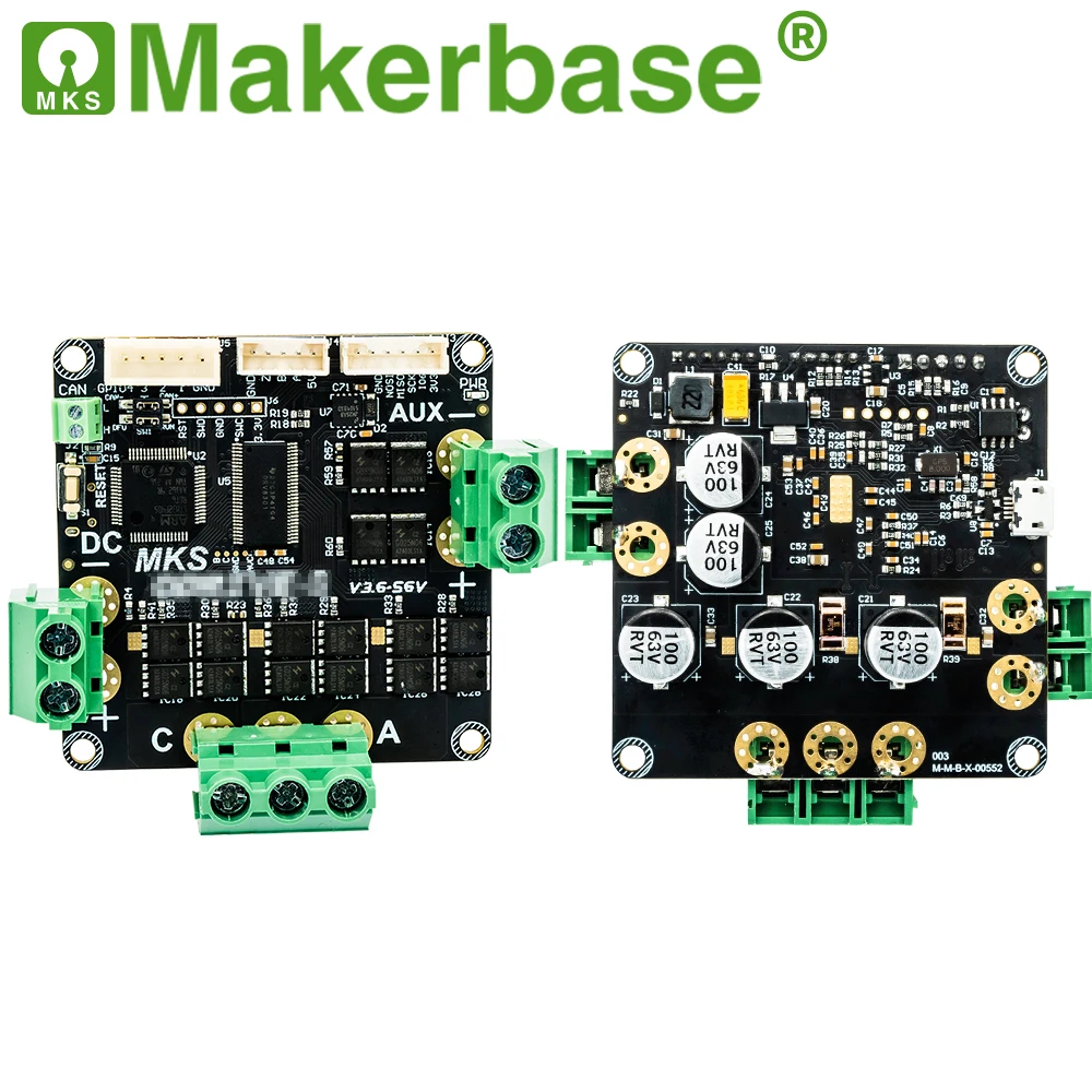 Imagem -04 - Makerbase-controlador de Servo Motor Brushless de Alta Precisão Mks Xdrive 56v Baseado na Atualização Odrive3.6