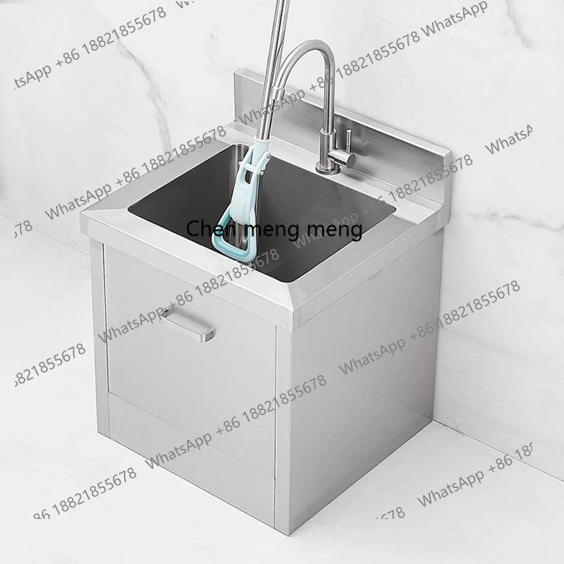 

304 stainless steel purification workshop mop pool floor-to-ceiling bathroom balcony mop pool commercial