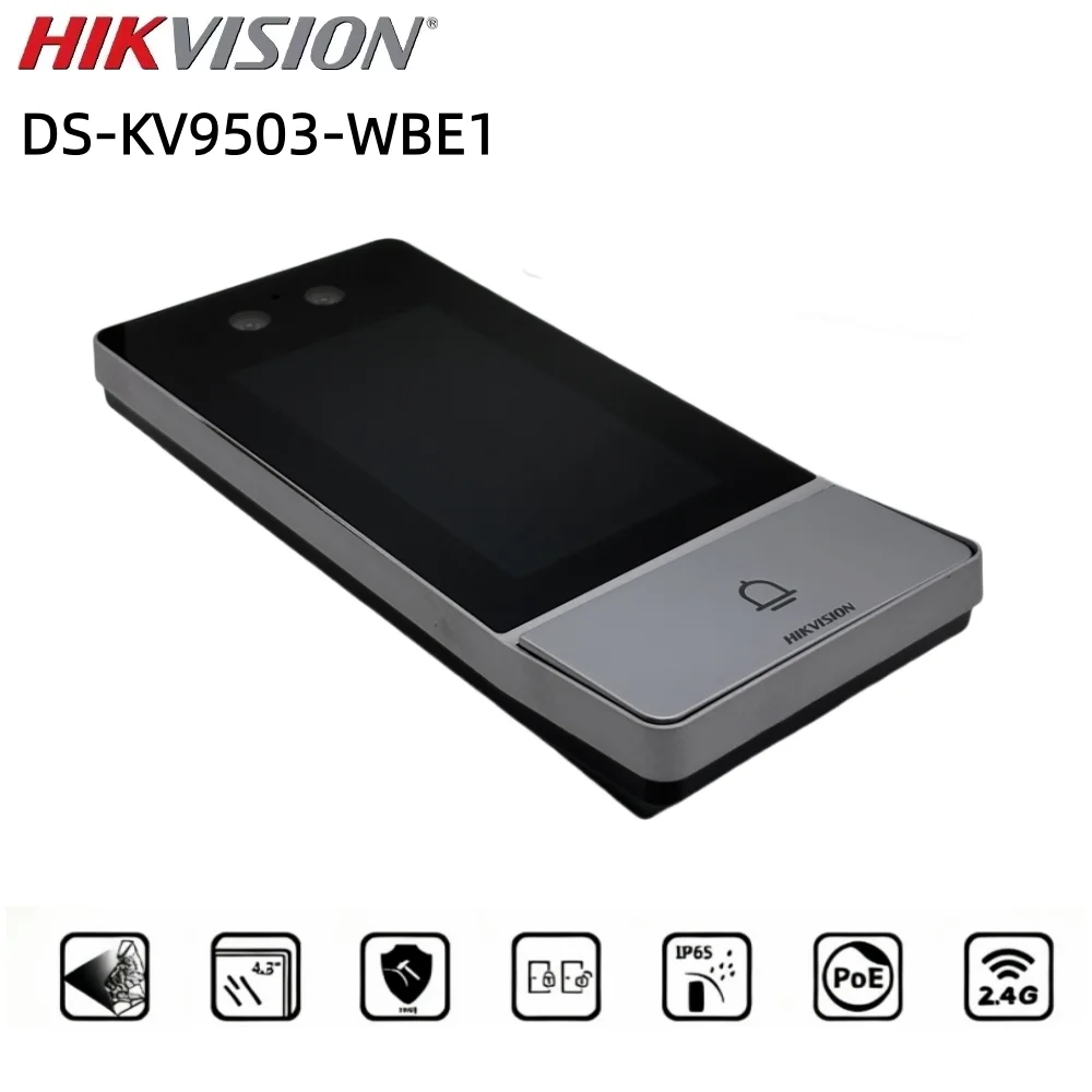 DS-KV9503-WBE1 Hikvision Stazione porta villa IP con riconoscimento facciale in metallo resistente agli vandalo