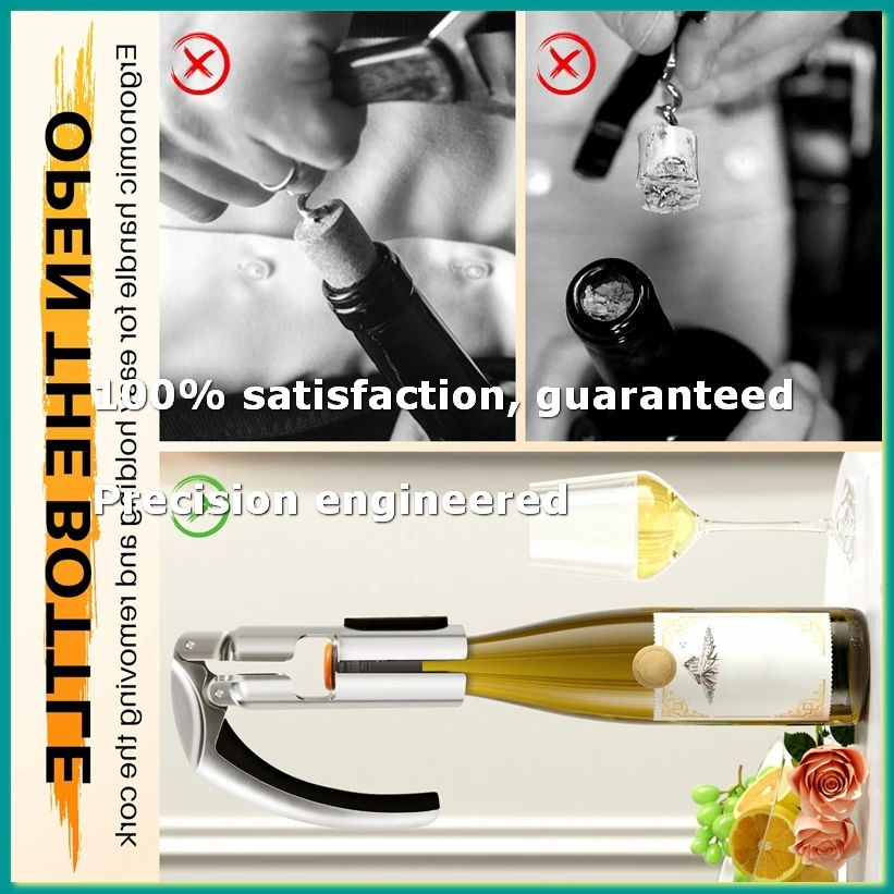 

Champagne Bottle Opener Sparkling Wine Cork Puller for Sparkling Wine, Wine Bottle Opener, Wine Cork Puller-A09G