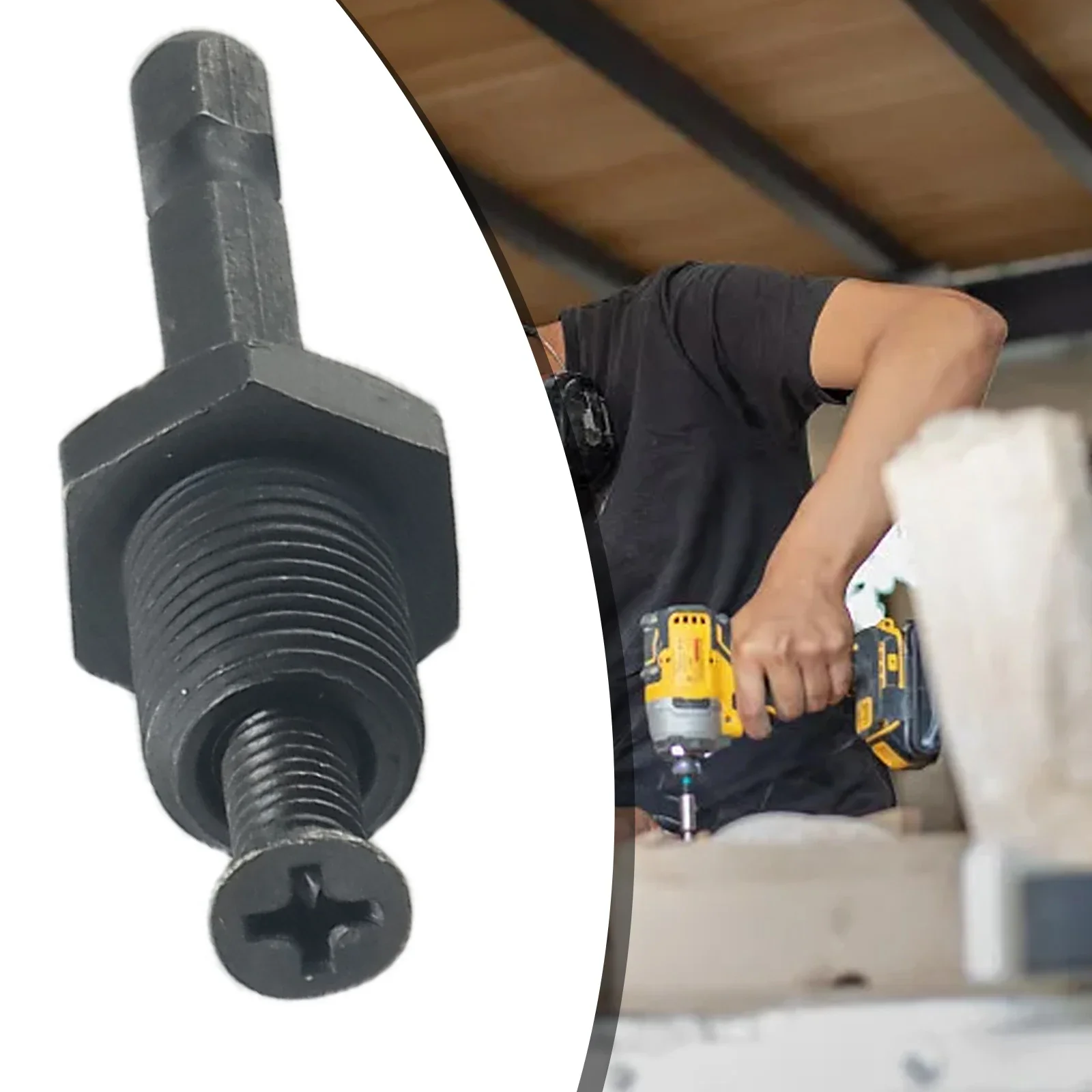 Enhanced Work Efficiency Hex Shank Adapter for Secured Tool Holding 1/4 To 3/8 & 1/4 To 1/2 Inch Sizes Easy to Handle