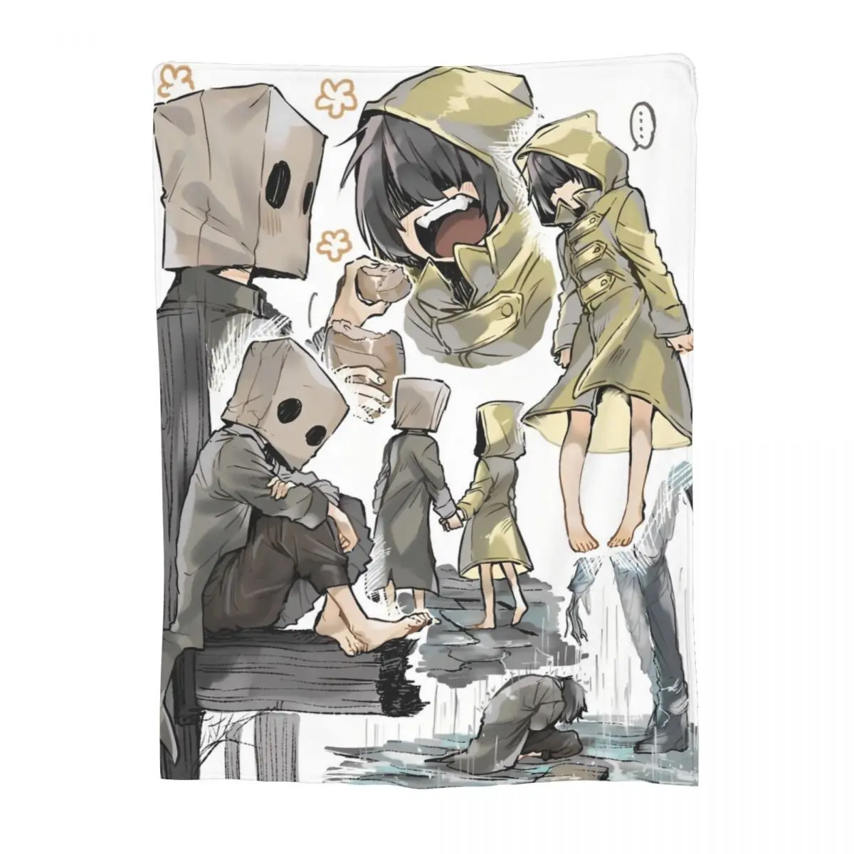 لعبة الكوابيس الصغيرة بطانية البقاء على قيد الحياة لعبة الرعب غامض مضحك الدافئة رمي البطانيات ل أريكة تتحول لسرير ربيع الخريف