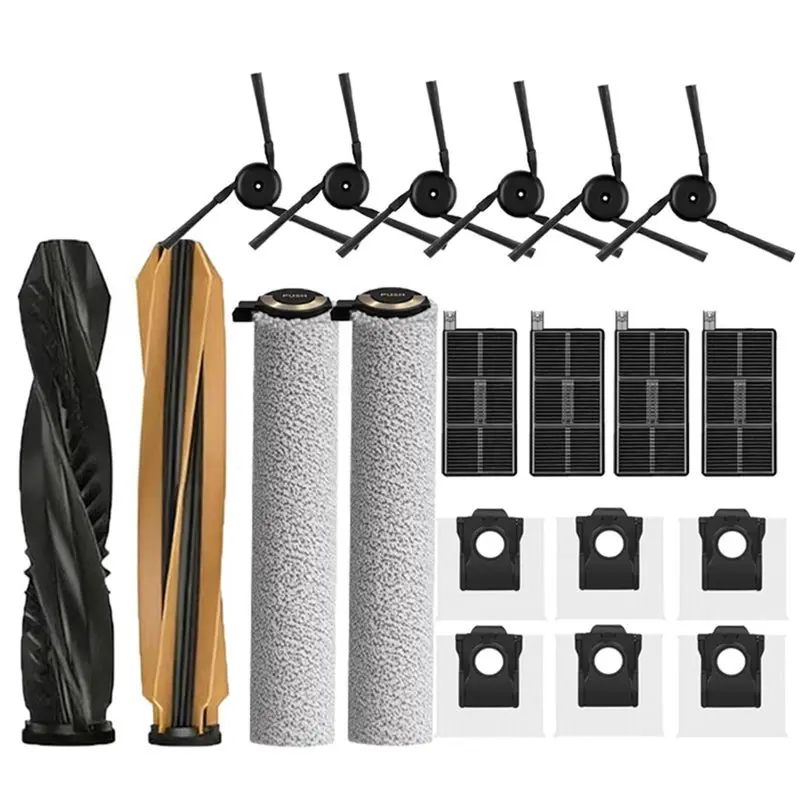 

A66T-20Pcs For Dreame X50 Pro Ultra Aqua 10 Ultra Roller Complete / RLH31CE Accessories Robot Vacuum Cleaner
