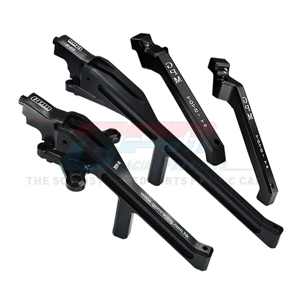 Gpm liga de metal dianteiro traseiro chassis cinta suporte torre de choque 9520 9521 para traxxas 1/8 trenó 4wd monster truck 95076-4 rc carro
