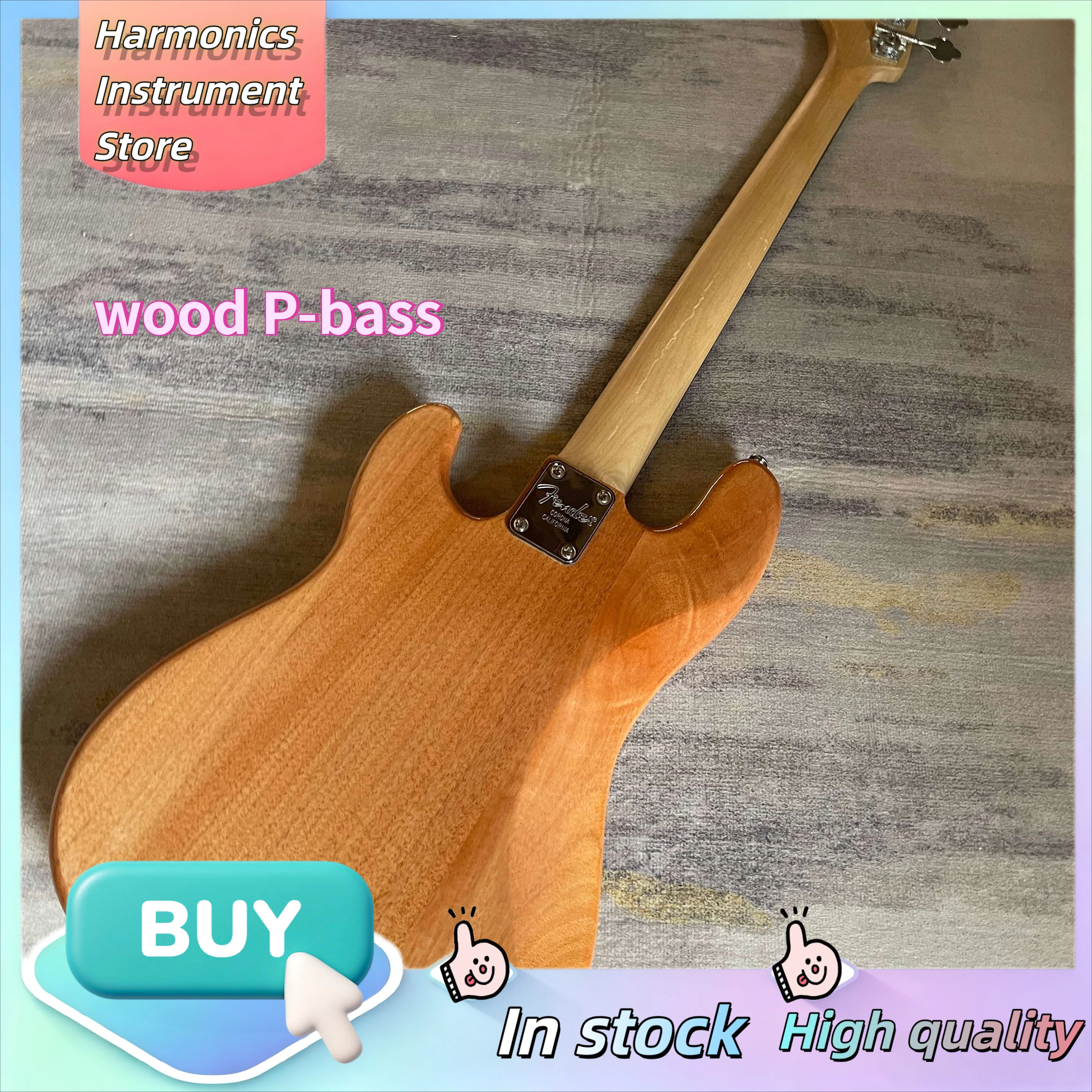 Bass Natural Gloss Electric Guitar Bass 1982 P-Bass Precision Bass 4-String Split Single Coil Entry-Level Rock Bass Guitar view 6