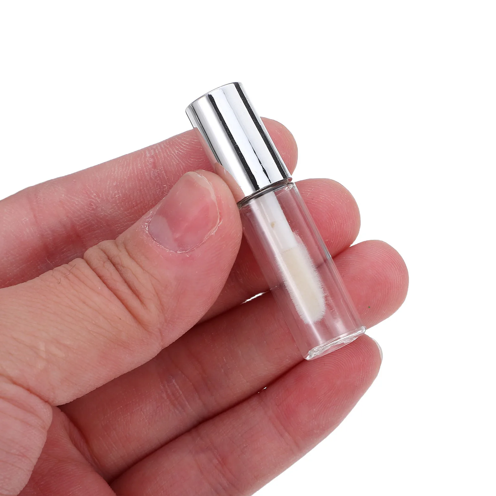 30 個の空のグロスチューブ 1.2 ミリリットルミニポータブル詰め替え可能な透明プラスチック容器 DIY リップオイルグレーズ漏れ防止旅行用スクイーズ