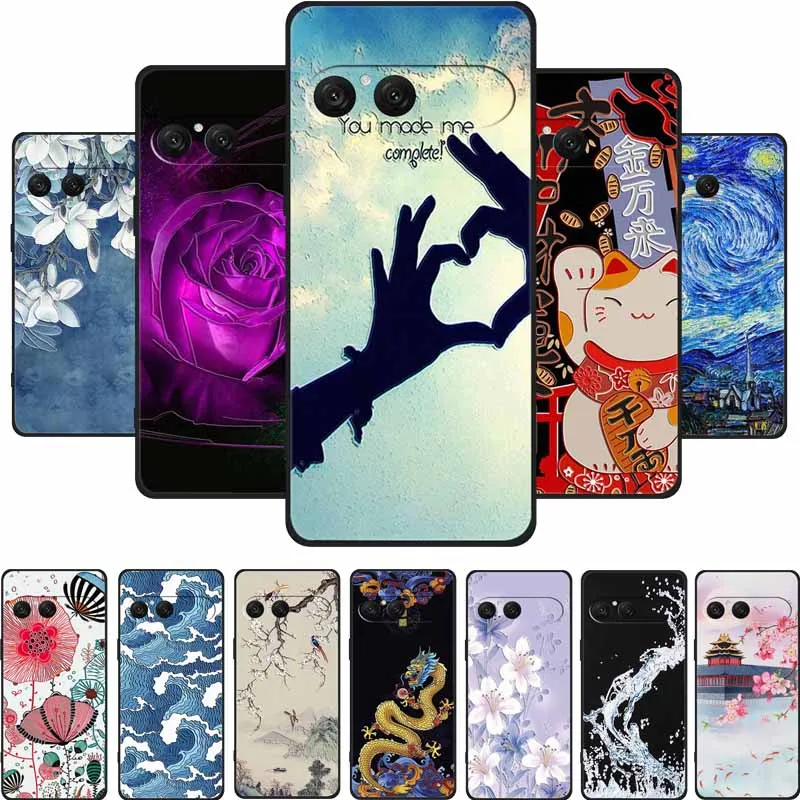 Funda con relieve 3D para Sony Xperia 10 VII 5G, Funda de teléfono con flores, Funda suave de silicona para Sony Xperia 10 VII, Funda trasera
