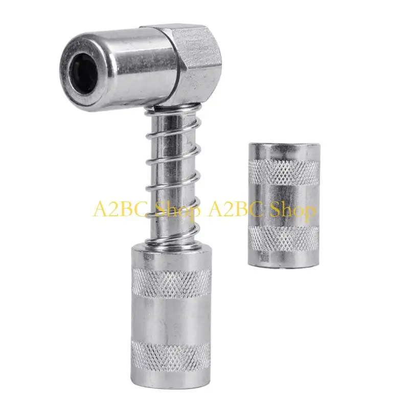 A2BC Professional Grease Coupler Adapter 90 Angled Adapter Leakproof Performances