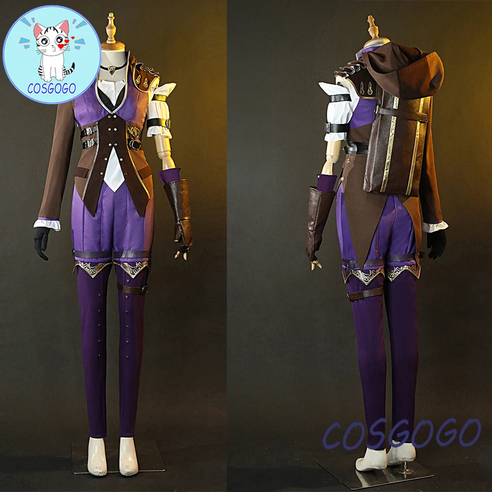 Anime Game LOL Caitlyn Violet Battle Of Two Cities Suit Daily Uniform Cosplay Costume Halloween Women Caitlyn Kiramman anime