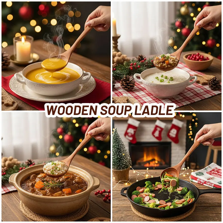 

Thailand Teak Natural Wood Tableware Spoon Ladle Turner Long Rice Colander Soup Skimmer Cooking Spoons Scoop Kitchen Tool Set