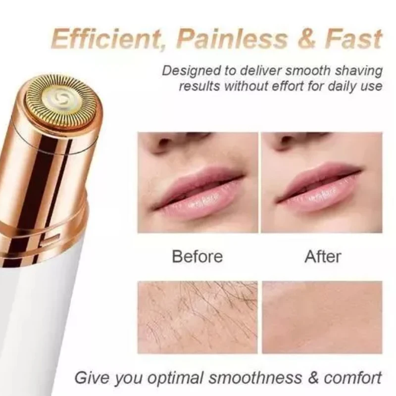 Mini recortador de cejas eléctrico para rostro para mujer, recortador de Bikini, afeitadora indolora, máquina automática para afeitar y la belleza del vello de la nariz