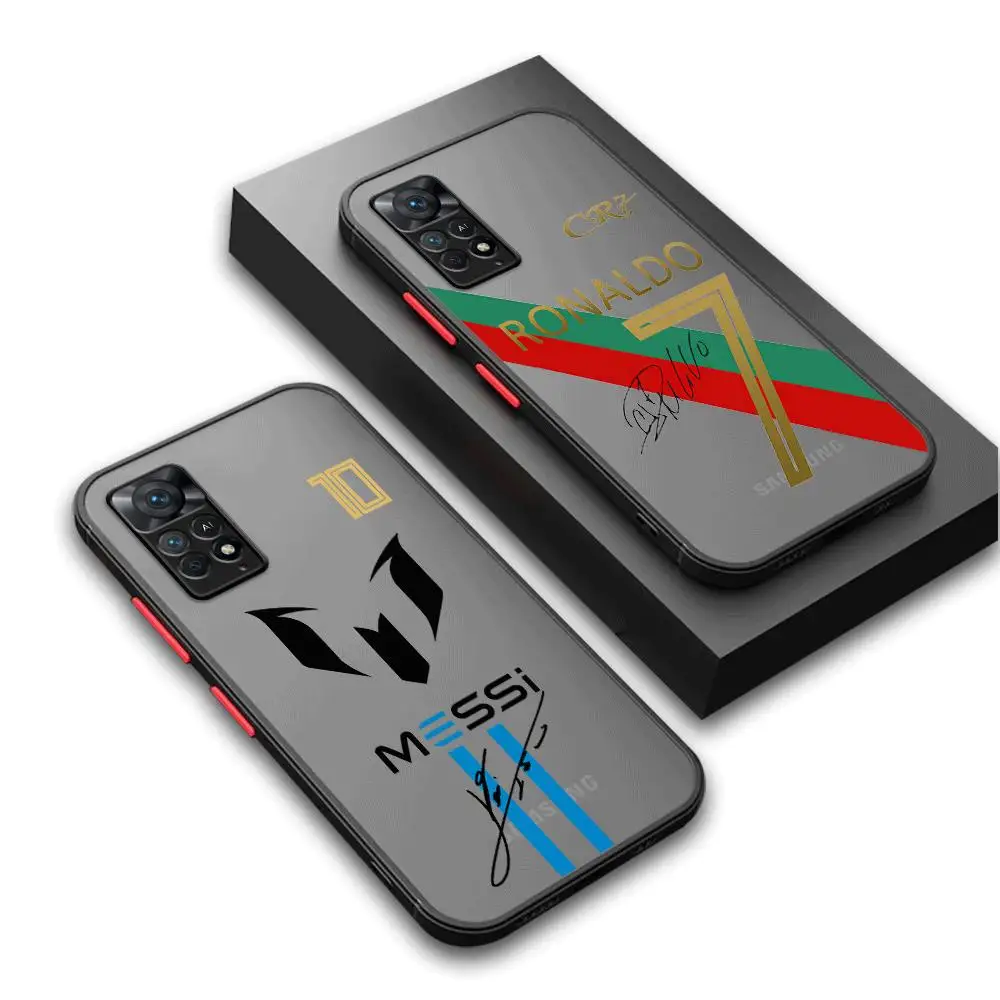 FootBall Number 7 10 Phone Case for Redmi Note 12ProPlus 11 Pro 5G 9 Pro 12S 11 11S 10S 10 Pro 9S 8T 7 8 Armor Cover