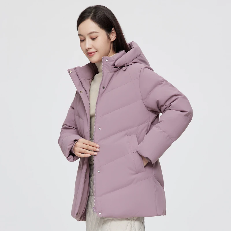 

Зимняя куртка bosideng, 90% пуховик для женщин, зимнее пальто с капюшоном, утепленная теплая длинная повседневная верхняя одежда