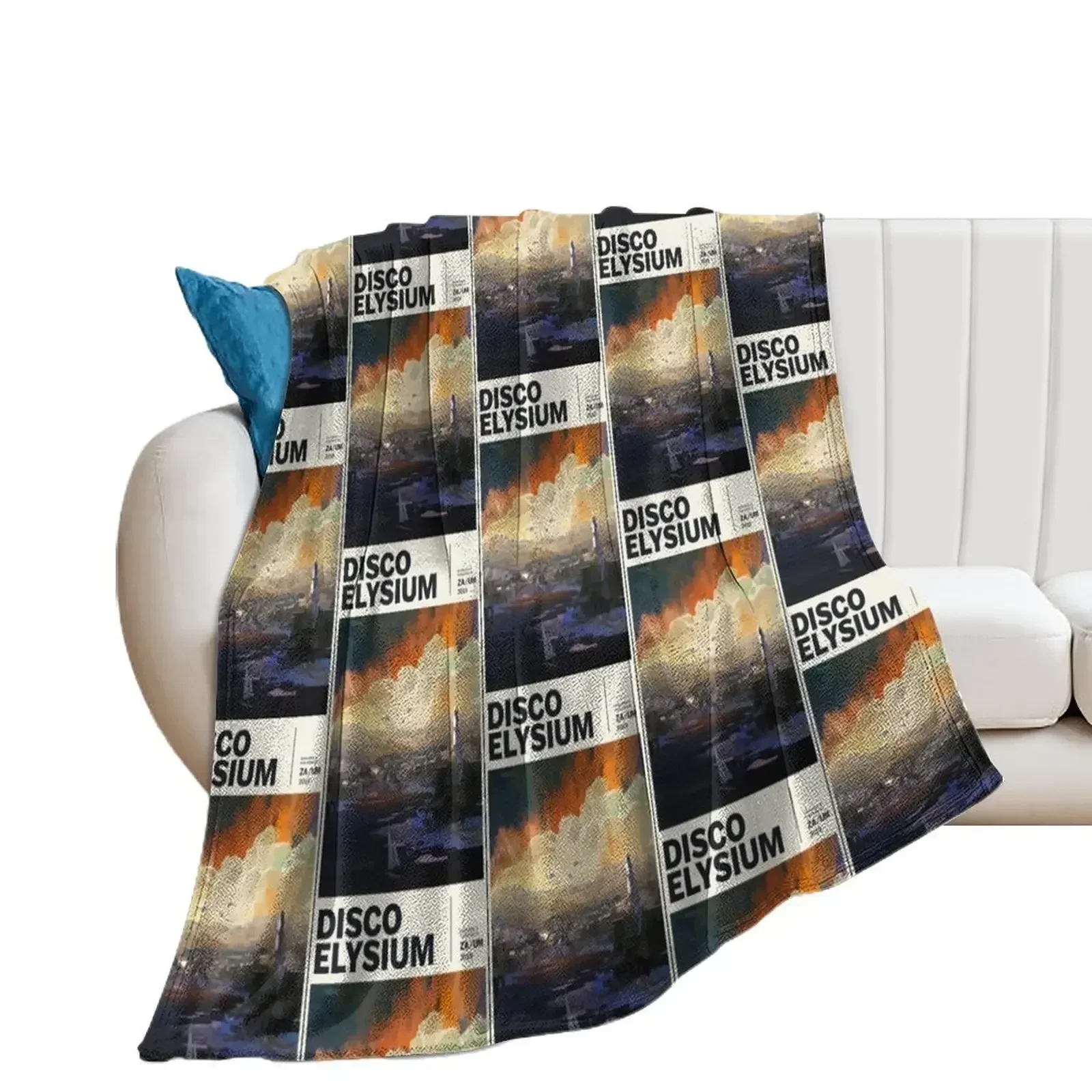 Disco Elysium Throw Blanket Plaid Camping Blankets