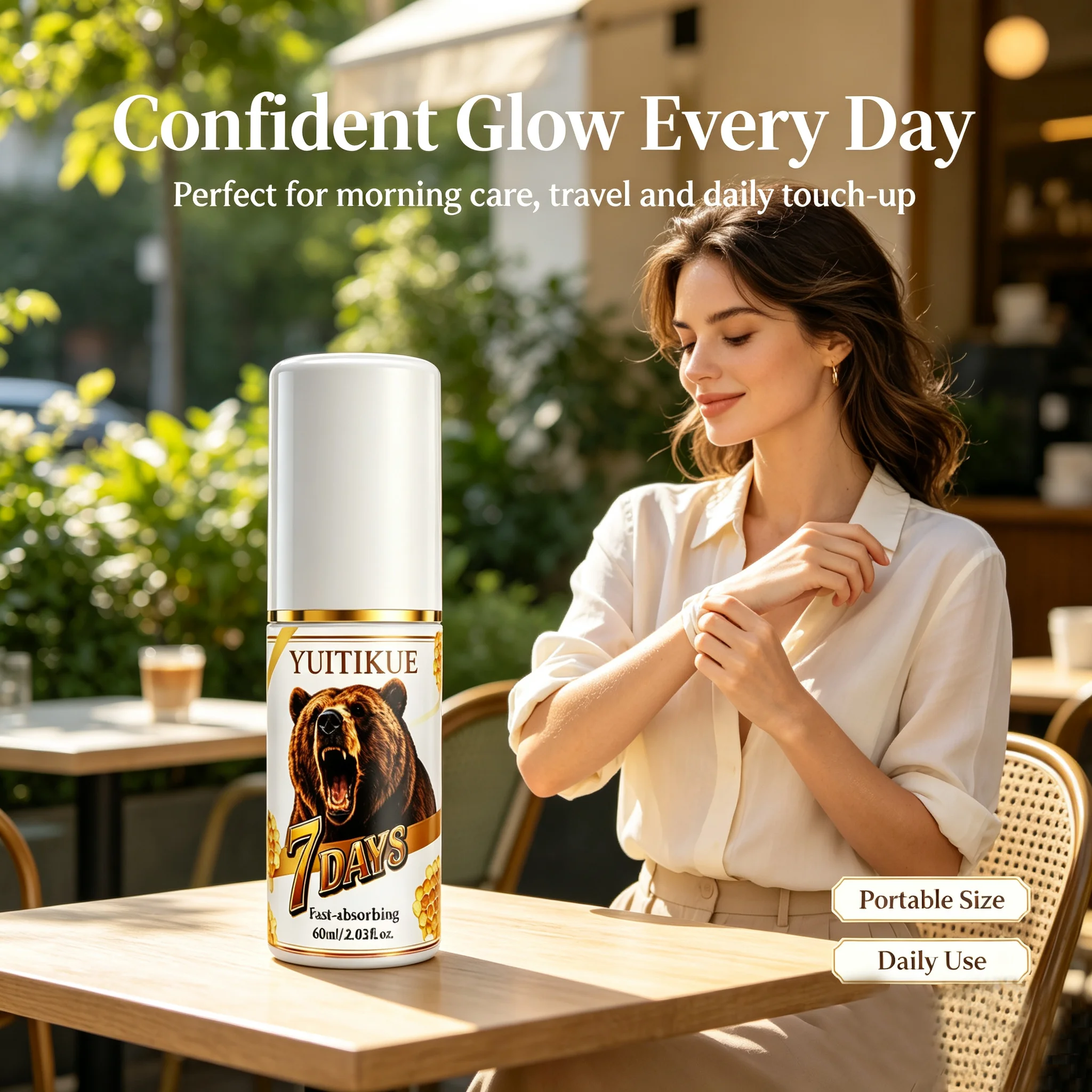 7DAYS Fast Absorbing Body Spray 60ml Men Nourishing Body Care Spray Quick Absorption Moisturizing Daily Skin Care Mist
