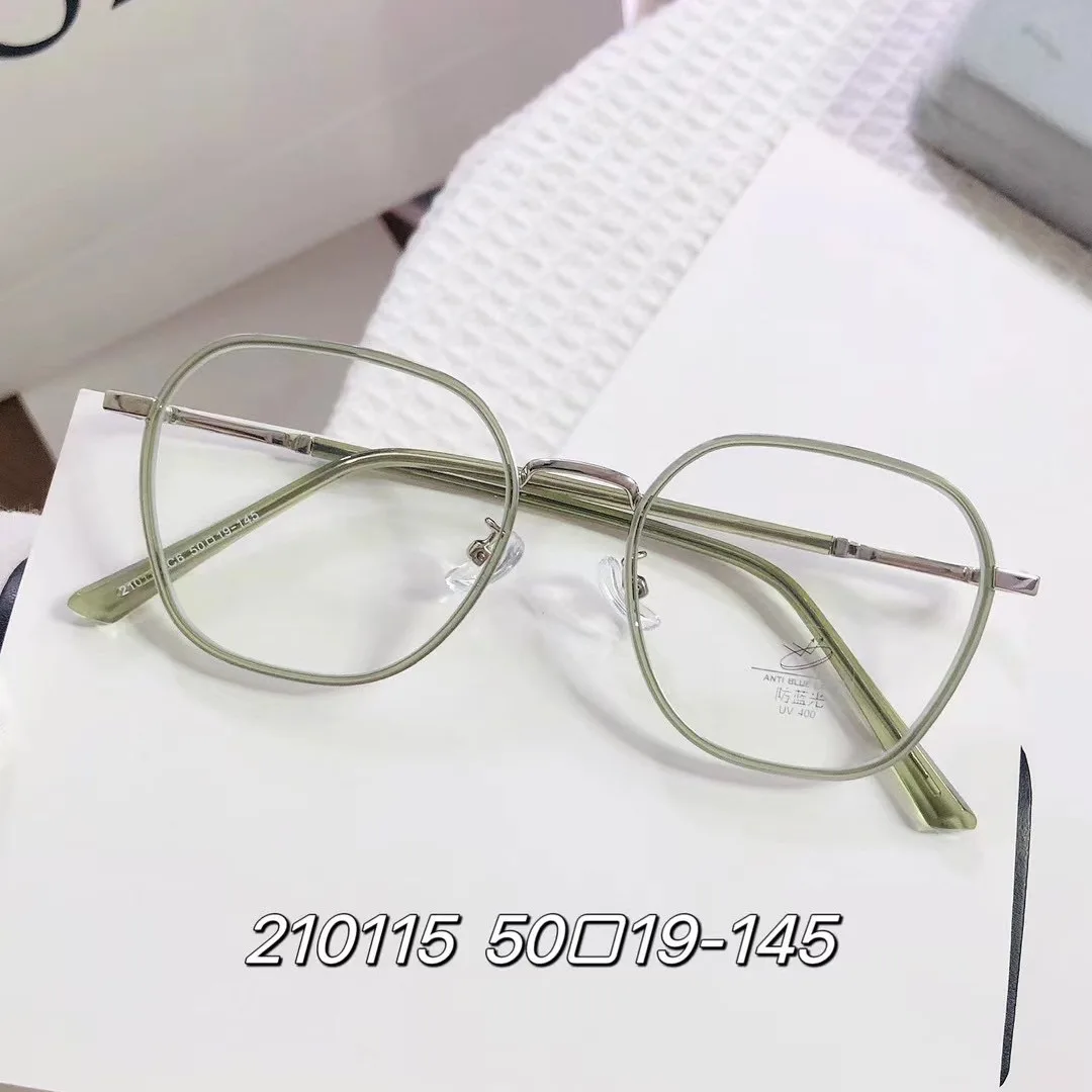 

Нейлоновая золотая ацетатная смесь, блокирующая синий свет, естественный вид, женская ультралегкая оправа для очков, хит продаж, универсальная ​