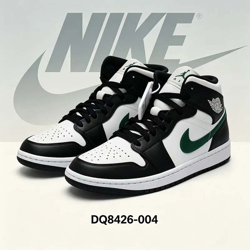 Nike Men's AJ Basketball Shoes - New Air Jordan 1 High-Top Sporty Casual Shoes DQ8426-004