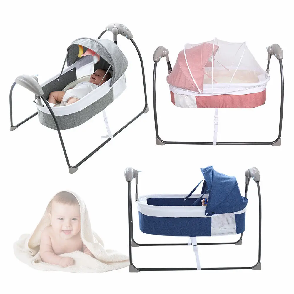 Bebê elétrico cadeira de balanço, Auto Cradle, 3 velocidades
