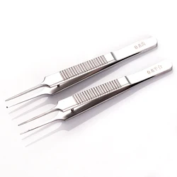 1pcs Fine Plastic Tweezers Liposuction Eyelid Tools Fue Hair Transplant Forceps