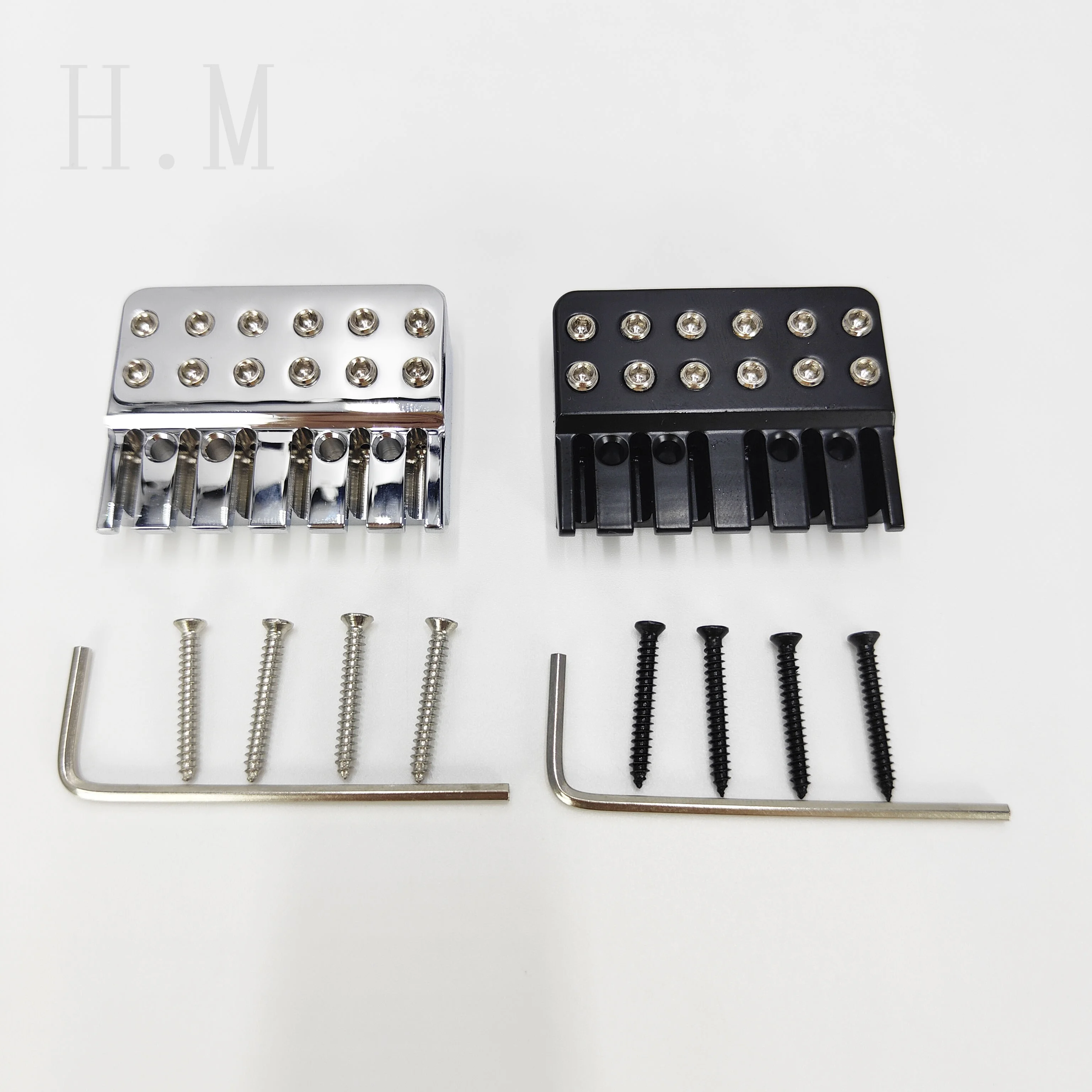 

1Pcs Black 6-String Headless Bass Bridge String Lock Guitar Electric Bridge Single Bridge Electric Guitar Accessories