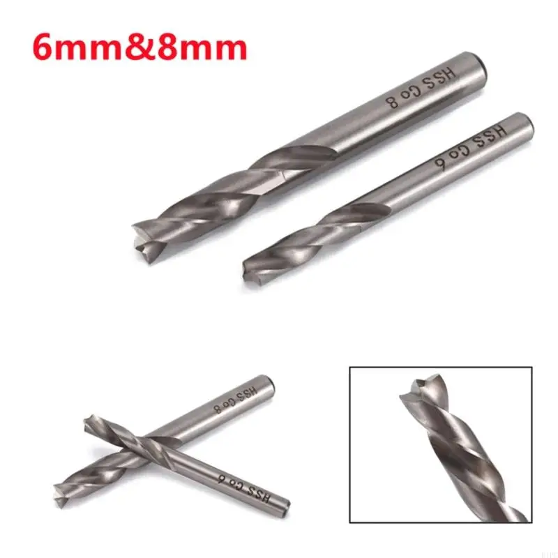 E1PC Heavy Duty 6mm/8mm Spot Weld Drill Bits Spot Welding Removing Drill Cutter