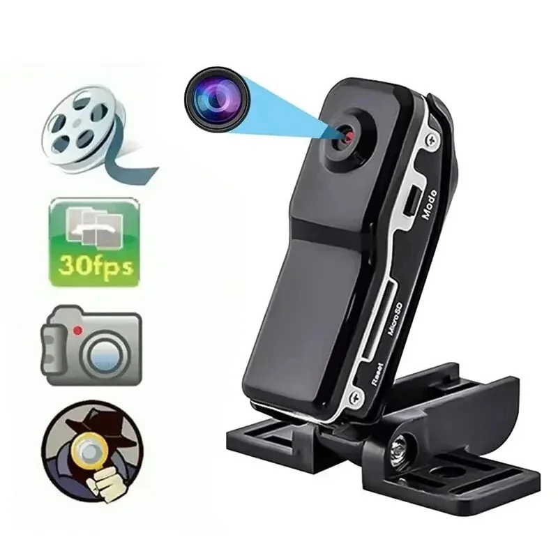 Mini HD Camera Portable Body Camcorder Nanny Security Cam Mount Video Dv Record Small Sports Car Dvr Webcam For Home Office New