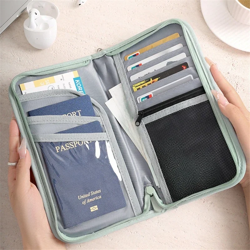 Simple Travel Passport Wallet Holder Large Capacity Suitcase Name ID Address Accessories Identifier Label Baggage Board Pouch