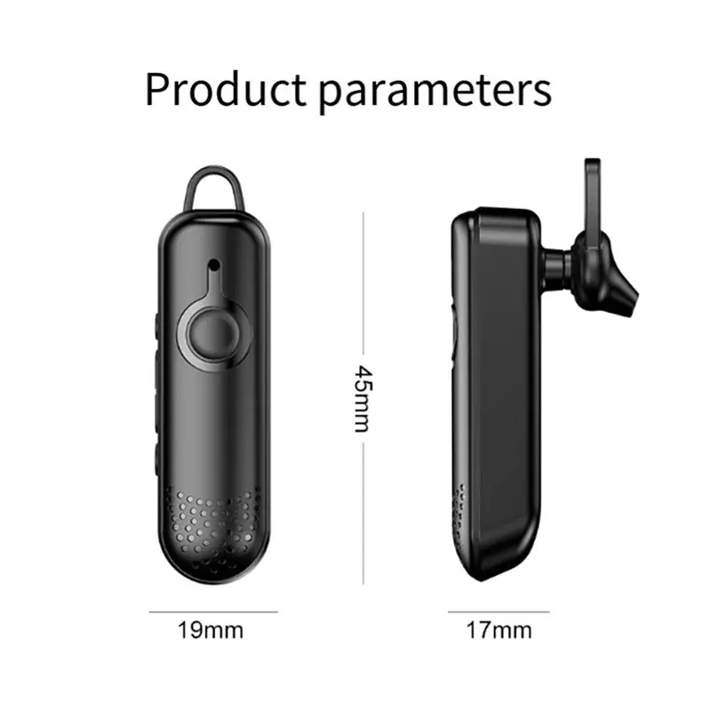 A25P Bluetooth For Feauty Salon Hair Salon Restaurant Wireless Mini Intercom Thin Ear-Hook Small 1000 Meter USB