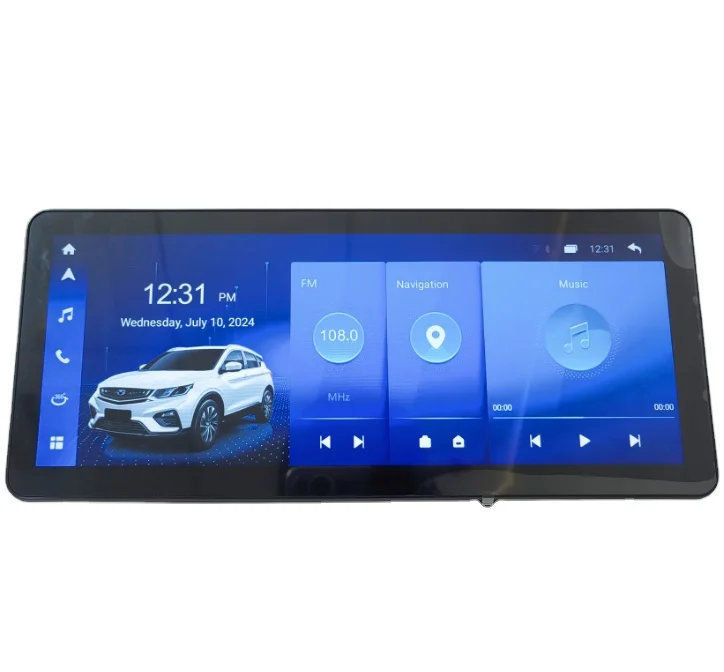 12.3inch IPS Screen Android Car Radio With Carplay DSP WiFi for Geely Coolray Binyue X50 2019-2023 Car GPS Navigation Player