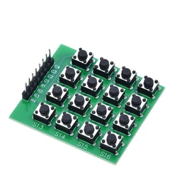 4x4 Matrix 16 Keypad Keyboard Breadboard Module 16 Button Mcu for arduino Diy Starter Kit