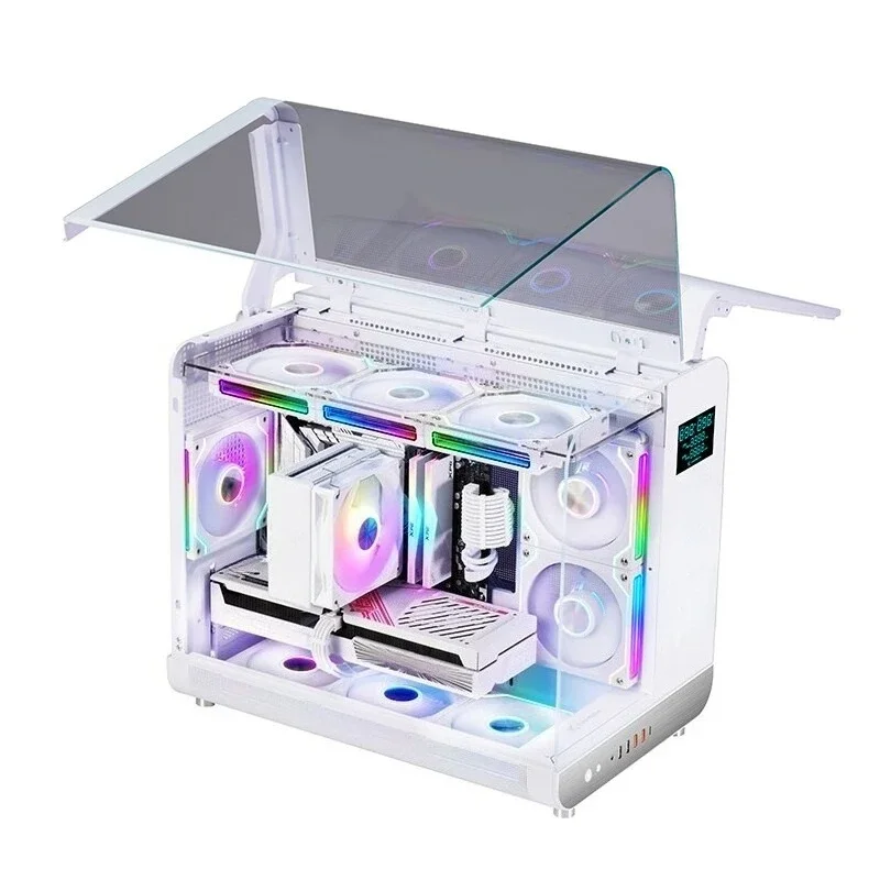 Limited Offer MATX Main Board 360 Water-cooled Typec Computer Case Double Door Design