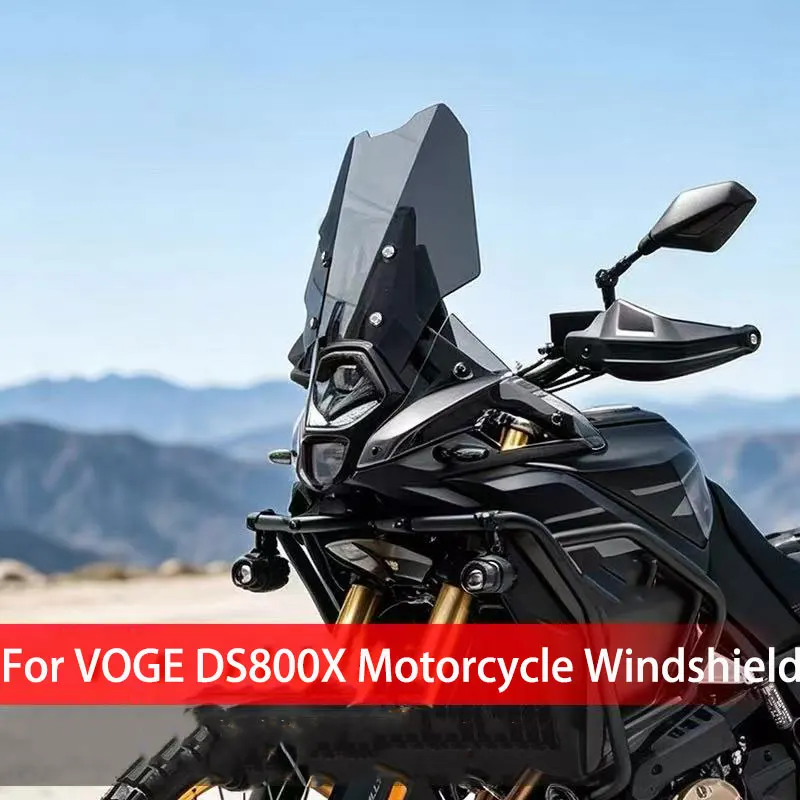 Image of Für VOGE DS800X: Spezielle Modifikationszubehörteile für die Frontscheibe – Modifizierte, erhöhte Frontscheibe mit Regenschutz
