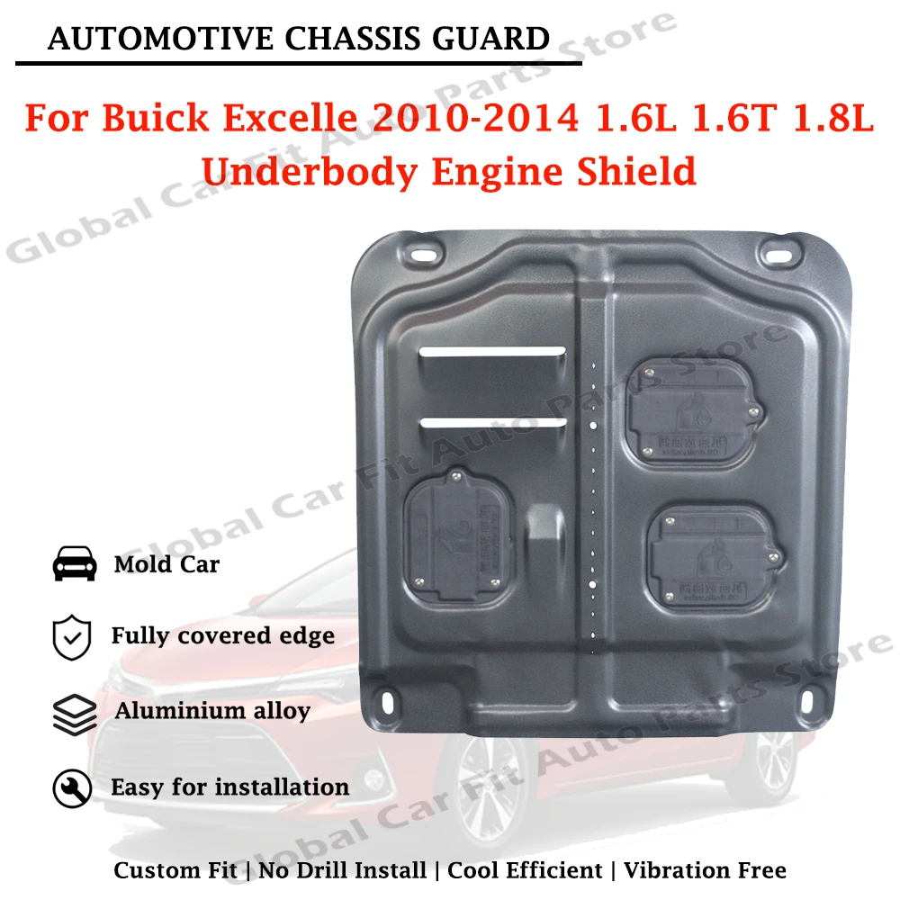Lower Engine Cover Engine Guard for Buick Excelle 10-14 1.6L 1.6T 1.8L Durable Anti-Collision Mudproof Chassis Bottom Protector